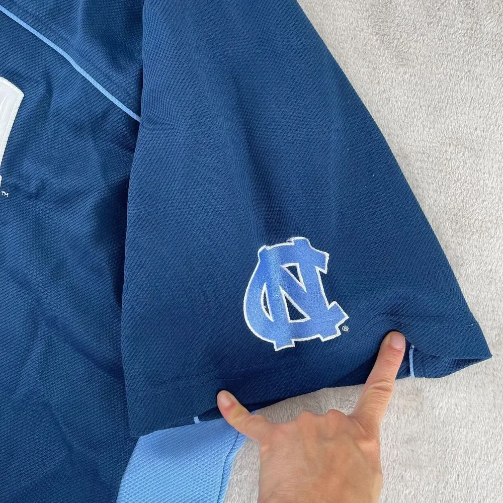 VTG Air Jordan North Carolina Tar Heels Shooting Shirt 2XL Blue Warm Up Nike‎